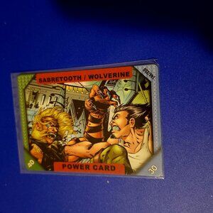 sabretooth wolverine #144 power card marvel recharge